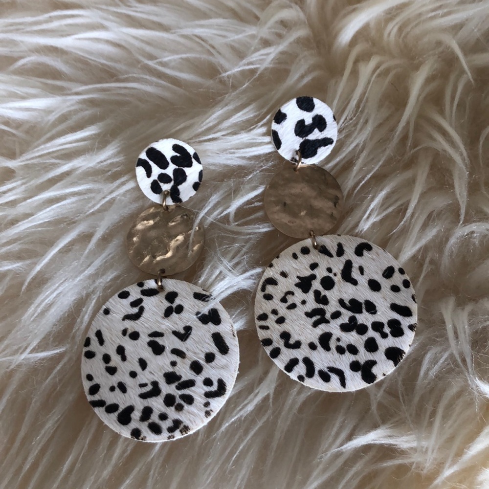 Animal print earrings